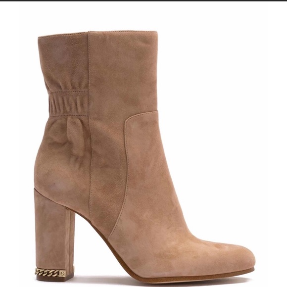 Michael Kors Dolores Suede Dark Khaki Ankle Boots Size 7.5- Excellent conditions - Picture 2 of 8